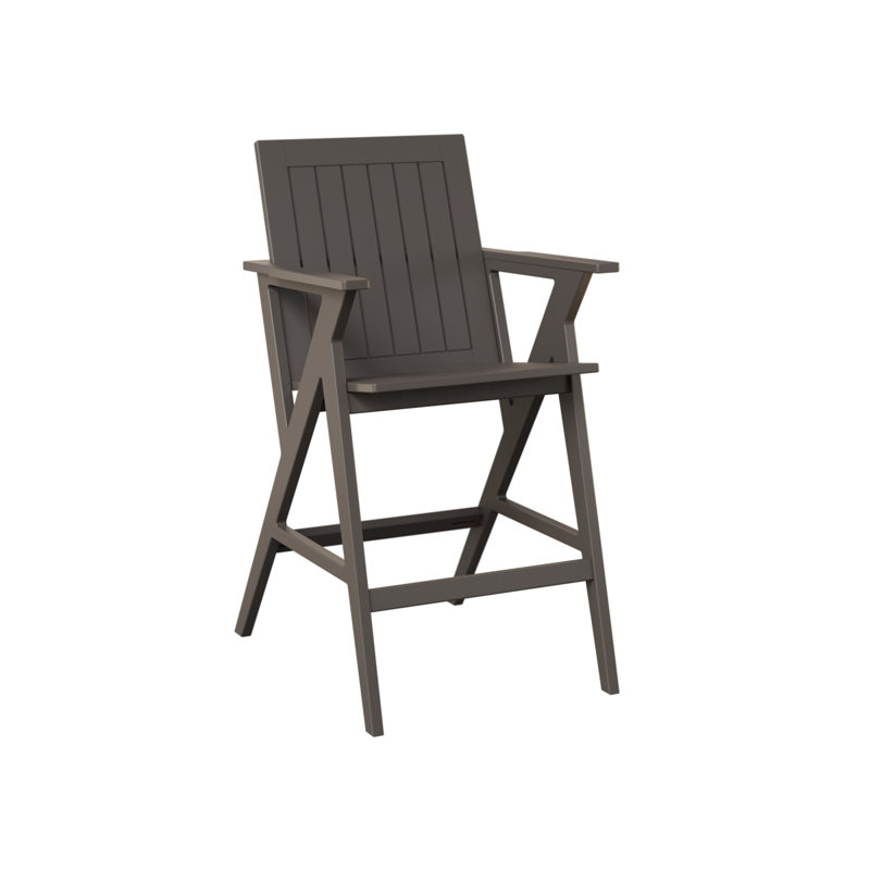 Fauteuil de bar Berlin Gardens Kinsley, 27", Graphite