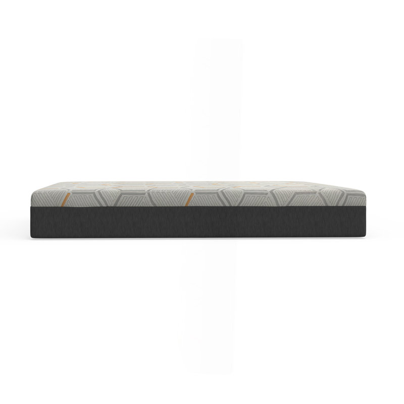 Matelas en mousse viscoélastique gélifiée cuivre avec support de bord et mousse Air Ridge, Très grand californien, 12"