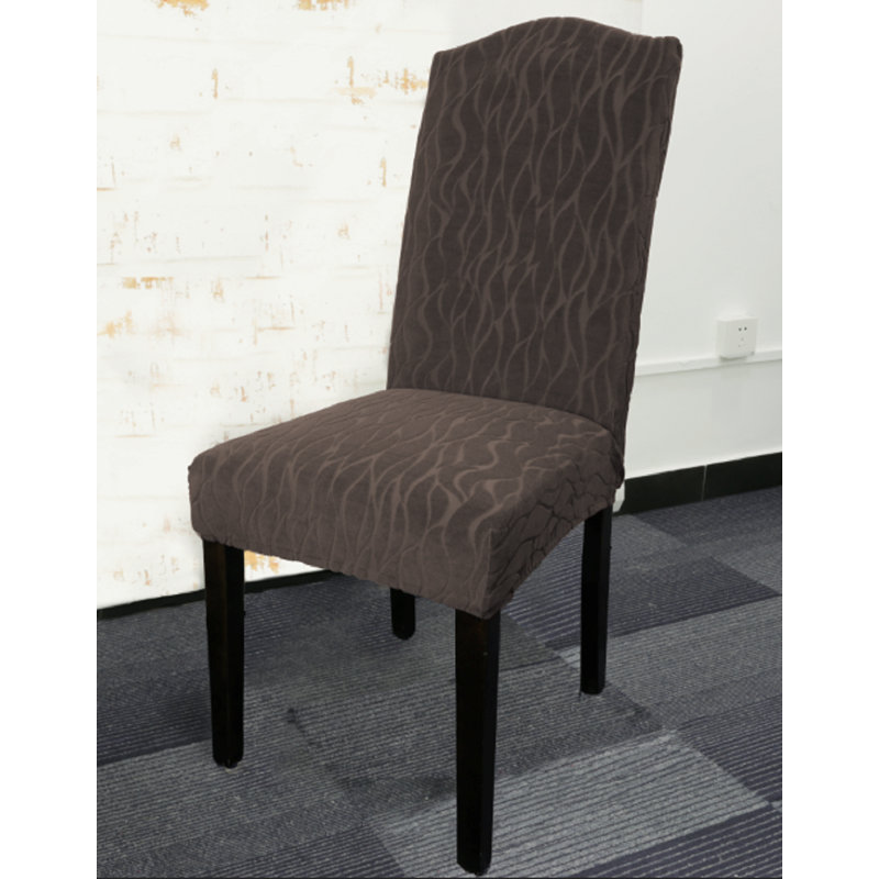 Housse extensible pour chaise de salle à manger ** Housse seulement **, Brun