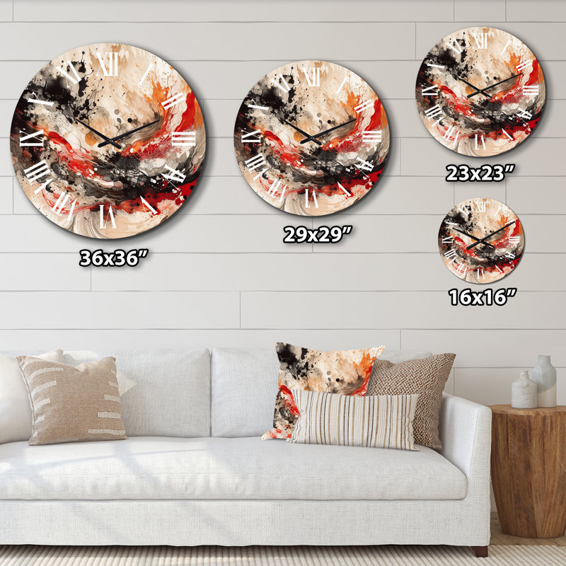 Horloge murale en métal Agate II, Petit