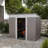7 ft. 2 in. W x 3 ft. 7 in. D Metal Lean-to Storage Shed