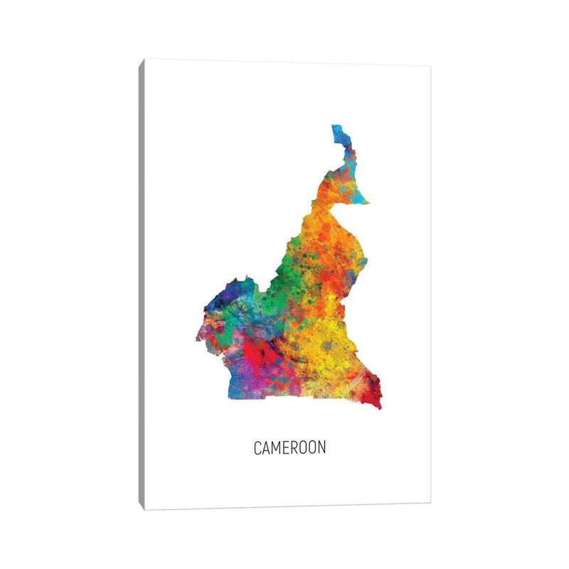 «Cameron Map» par Michael Tompsett, impression sur toile tendue, H 40 po x l 26 po x P 1,5 po