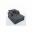 Fauteuil en velours côtelé avec repose-pieds-1496291000