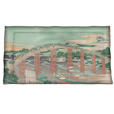 Taie décorative Bridge japonais
