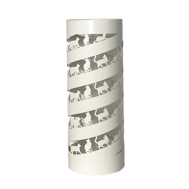 Blagoje Steel Freestanding Umbrella Stand, Almond