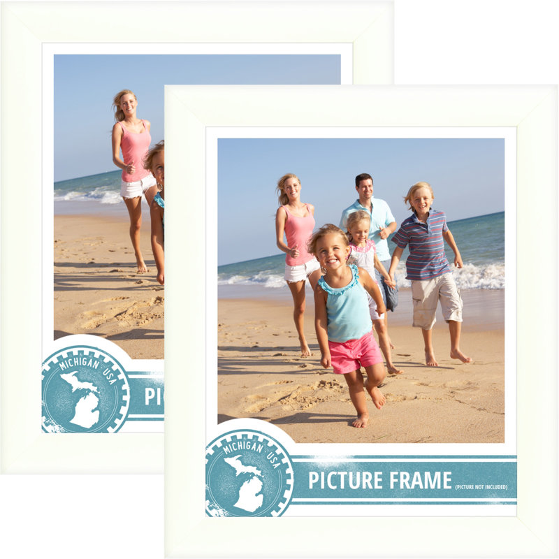 Rockmart White Matte Picture Frame - Set of 2, 16" W x  20" H