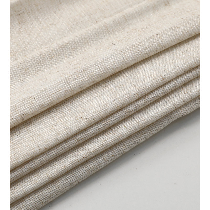 Linen Bliss Cordless light transmission Woven Roman Shade, 42"W x 64"L, Natural