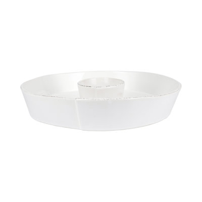 Melamine Lastra Melamine Chips And Dip Platter