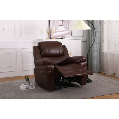 Kaneb 97cm Wide Faux Leather Standard Recliner