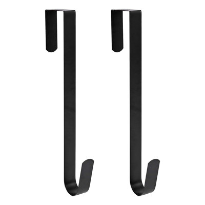 12 Inch Steel Wreath Hanger For Front Door - Heavy Duty Over The Door Hook For Holiday Decorations - Durable And Sturdy Design