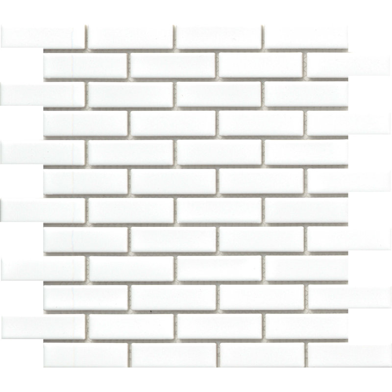 Savvy™ 11 In. X 12 In. Glossy Porcelain Floor And Wall Tile (13.86 Sq. Ft./Case), White