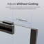 Porte de douche coulissante simple sans cadre