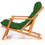 Chaise de jardin en bois de hêtre de qualité supérieure, 19,7 x 31,9 x 19,7 pouces | Produit de préservation écologique du bois à base d'eau, sans vernis | Vert élégant et couleur naturelle | Parfait pour la détente et le confort en plein air-86931920