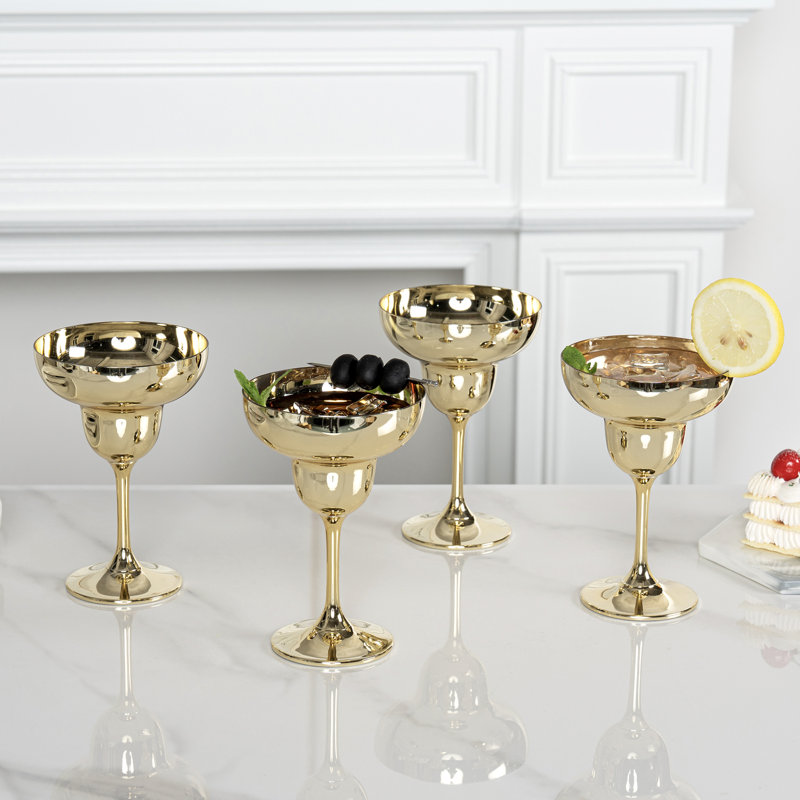 Verres à margarita Raffin, Gold