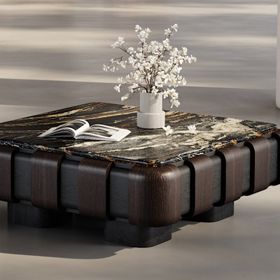 Creative and Simple Marble Coffee Table Set