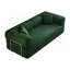 Canapé à compression de 78,8 po, canapé-lit convertible au sol avec accoudoirs avec dossier coussiné, canapé-lit futon confortable, canapé modulaire sans dossier Loveseat, tissu velours côtelé, pour le salon, la chambre à coucher, vert-1700759428
