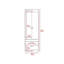 Armoire 2 tiroirs gris clair