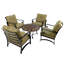 Granada Round 5 - Piece 4 - Person 91Cm L Outdoor Lounge Table Set