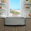 Nantucket Sinks' 33 Inch Farmhouse Fireclay Sink with Curved Apron-1567013782