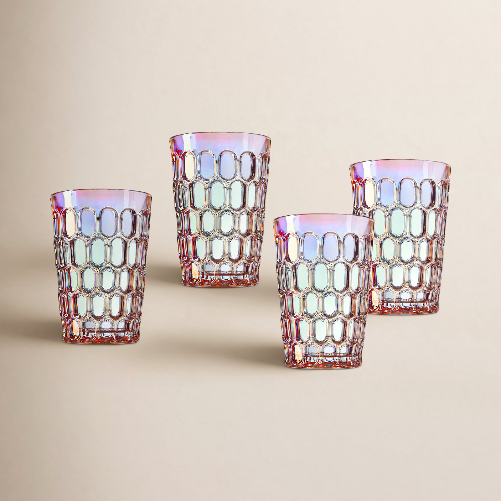 Rex Drinking Glass, Pink