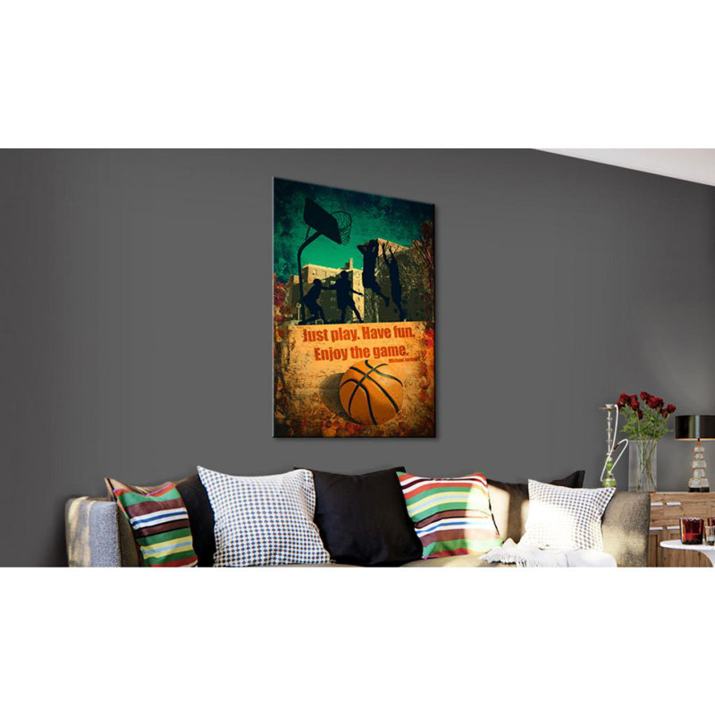 Enjoy The Game - Wrapped Canvas Print, 90 cm x 60 cm