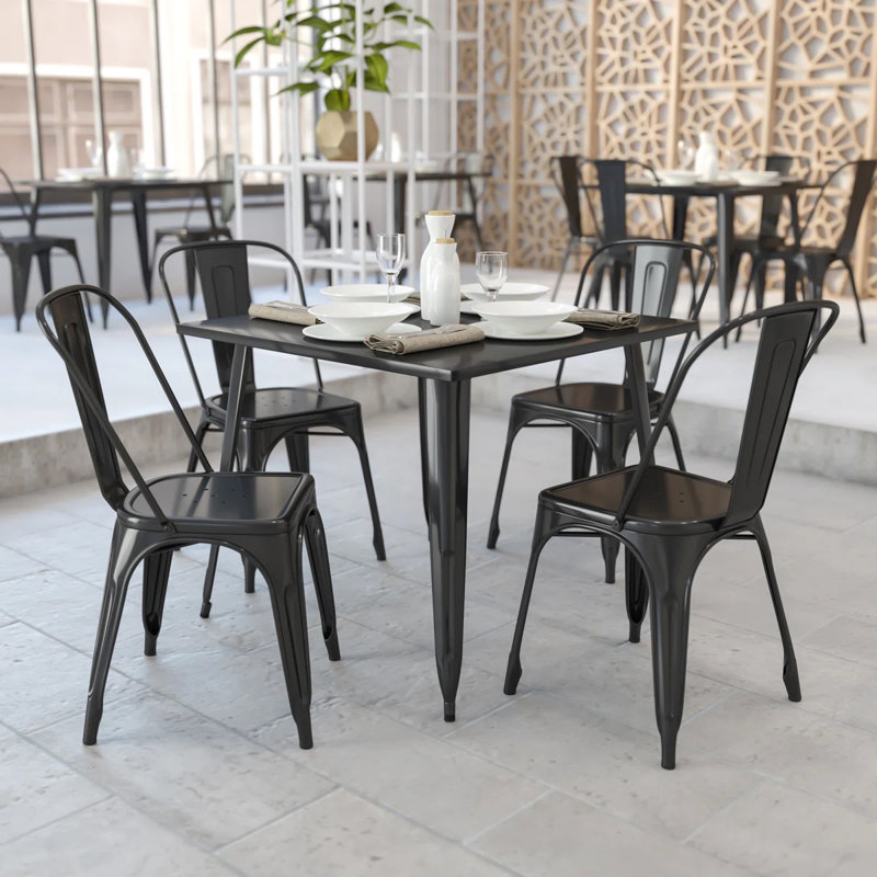 Tillar 24" Dining Table, Black