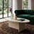 Aurelia Modern Oval Coffee Table With Architectural Slab Base-83458985