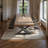Large Banquet Table: 110.23-inch Modern Industrial Style Solid Wood Rectangular Dining Table-964881550