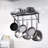 Steel Rectangle Wall Mounted Pot Rack