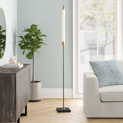 Nunez 72'' Matte Black Floor Lamp