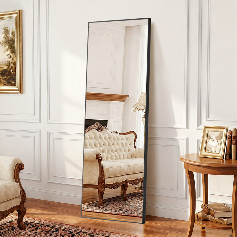 Miroir de plancher pleine longueur, Doré, 65 po x 24 po