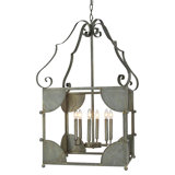 Chelsea 6 - Light Candle Style Square Chandelier