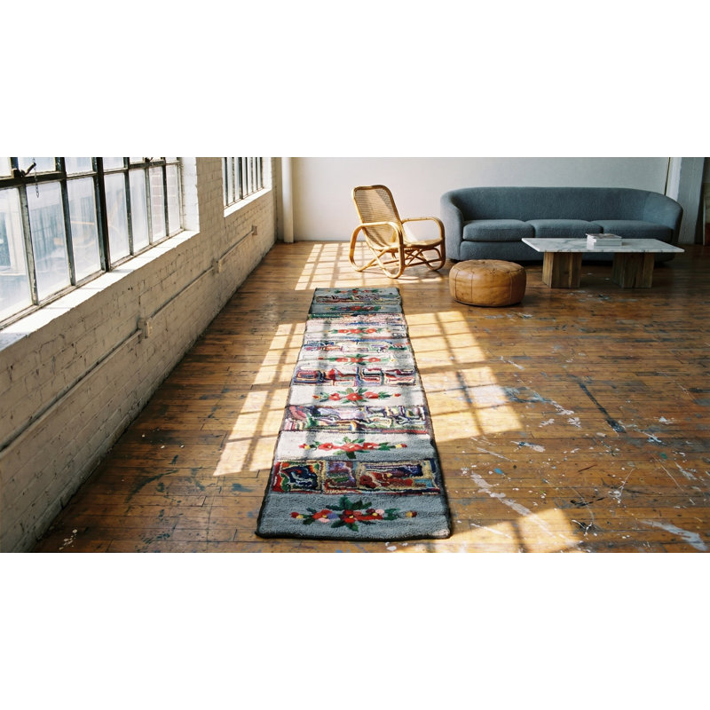 Tapis de couloir gris gris
