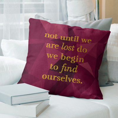 Housse de coussin en faux pierres précieuses «Find Yourself»