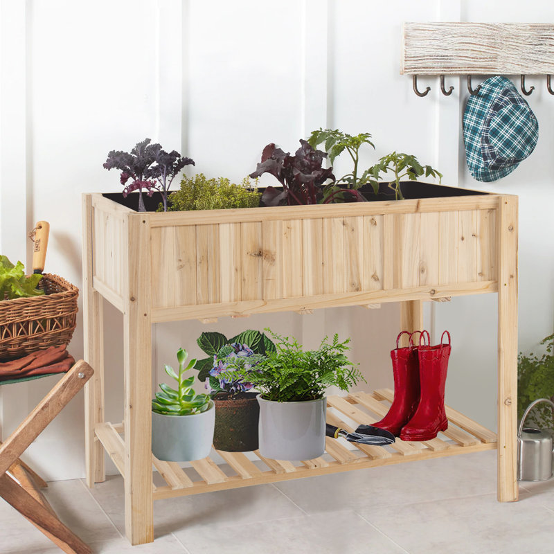 Albertis Wood Elevated Planter