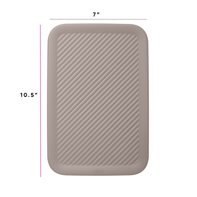 Rebrilliant Plastic Box, Taupe, 0.15" H x 11" W x 7" D