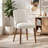 High Back Dining Chair with Ergonomic Curved Back, Padded Seat & Solid Wood Legs-729398865