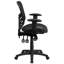 Chaise de bureau ergonomique multifonctionnelle en filet avec dossier moyen et accoudoirs réglables Wolfe