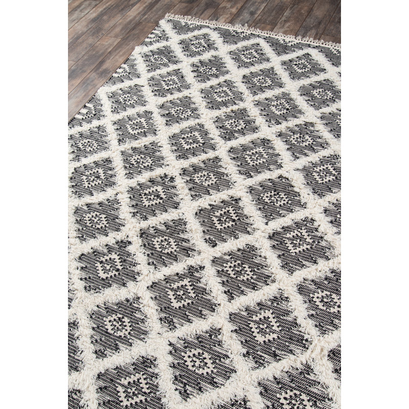 Wool Geometric Area Rug, Rectangle 8'10" x 11'10"