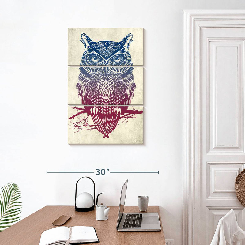 Warrior Owl, 32" H x 20" W