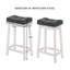 Tabourets de bar avec coussin LuXeo Barstow-1289329466-1289329467