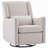 Godefroy Modern Swivel Recliner With Gliding Motion And High-Quality Linen-116844508