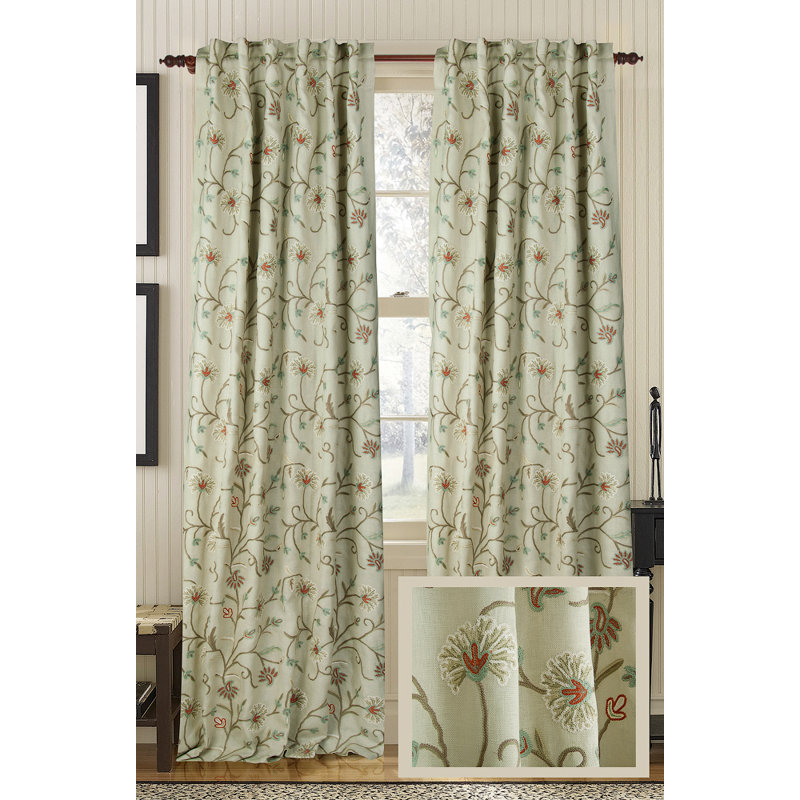 Harmony Semi Sheer Curtain, Boulder, 50" W x 108" L