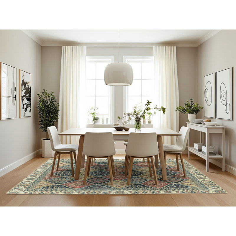 Abstract Indoor Rug, Rectangle 7' x 10'