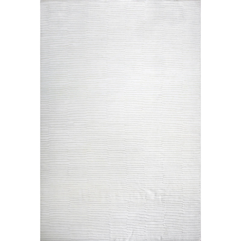 Tapis ivoire noué à la main de haute qualité