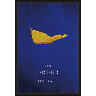  Officially Licensed New Order - True Faith - Framed Art Poster - 24 x 36 Inch - Sturdy Engineered Wood Frame with Plexi Glass - Ready to Hang