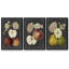 Midnight Harvest I - Ensemble de 3 reproductions encadrées sur toile-97708608-97708609