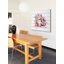 «Lapin Corail», reproduction sur bois blanc-22464725