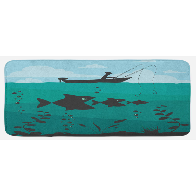 Tapis de cuisine de pêche