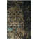 Tapis noir / olive à motif abstrait Alona